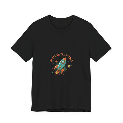 Blast to the Future Rocket Tee | mid-century space art, retro rocket graphic