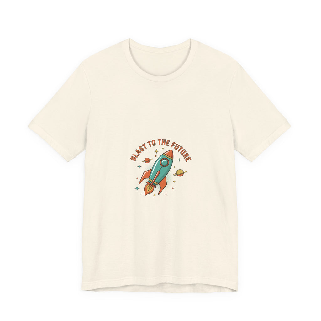 Blast to the Future Rocket Tee | mid-century space art, retro rocket graphic