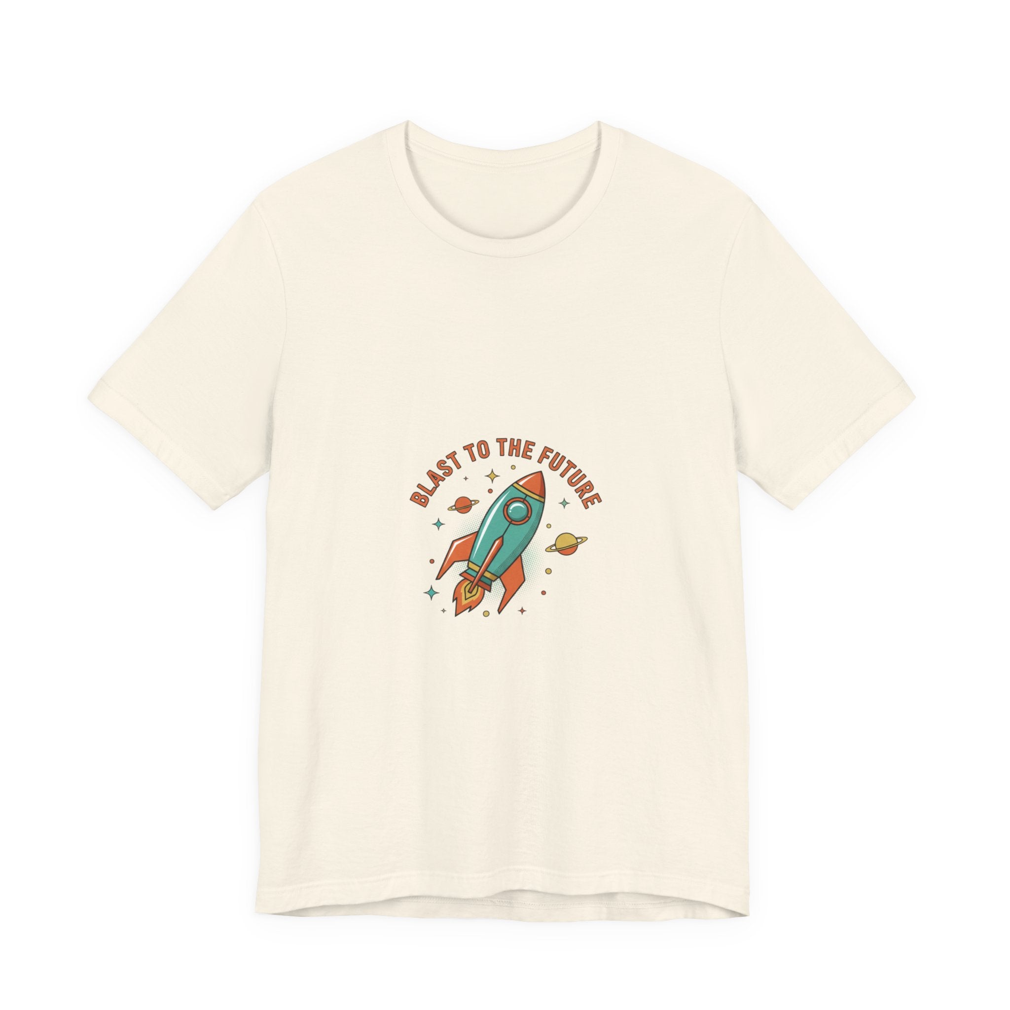 Blast to the Future Rocket Tee | mid-century space art, retro rocket graphic