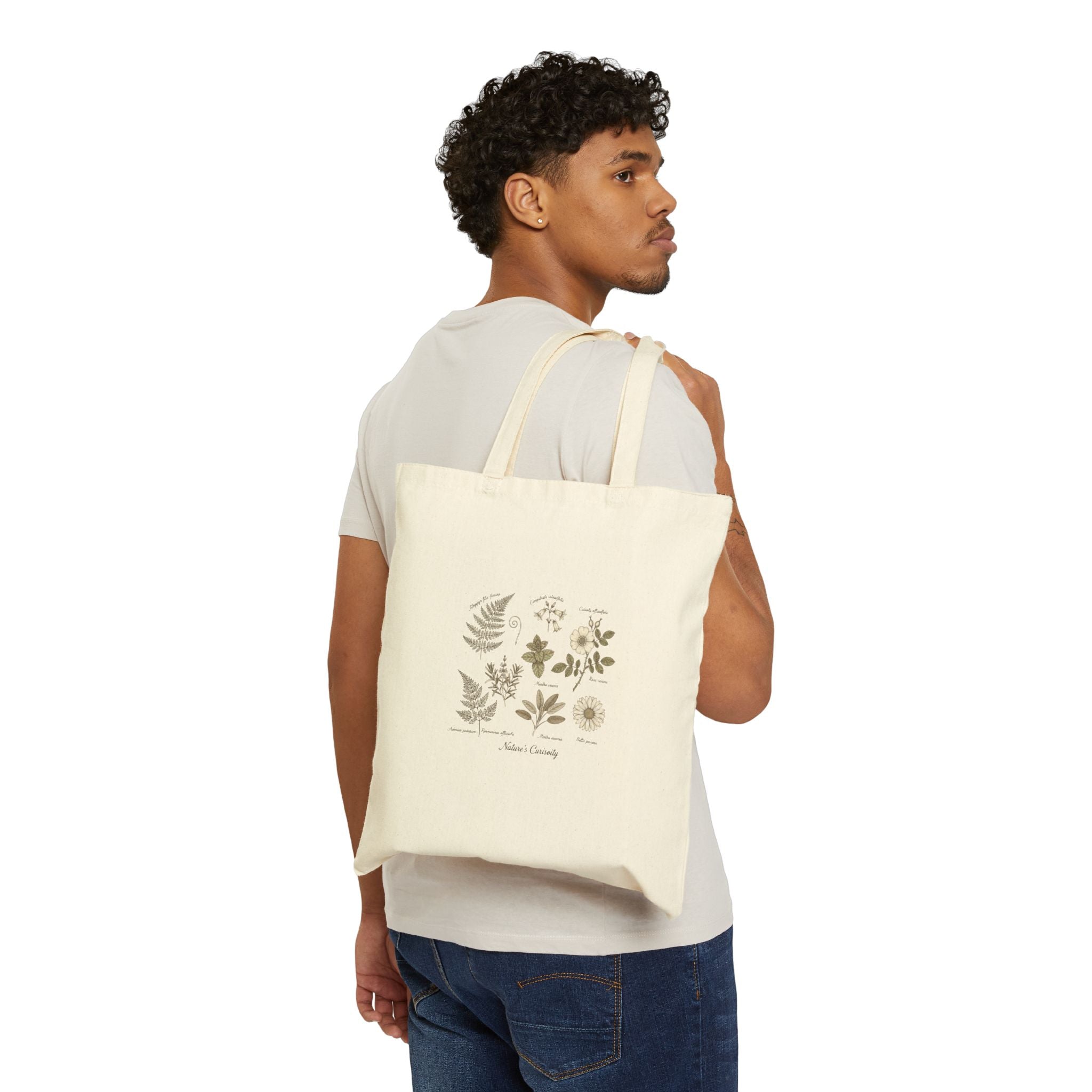 Botanical Illustration Tote | vintage plant diagram, scientific nature art