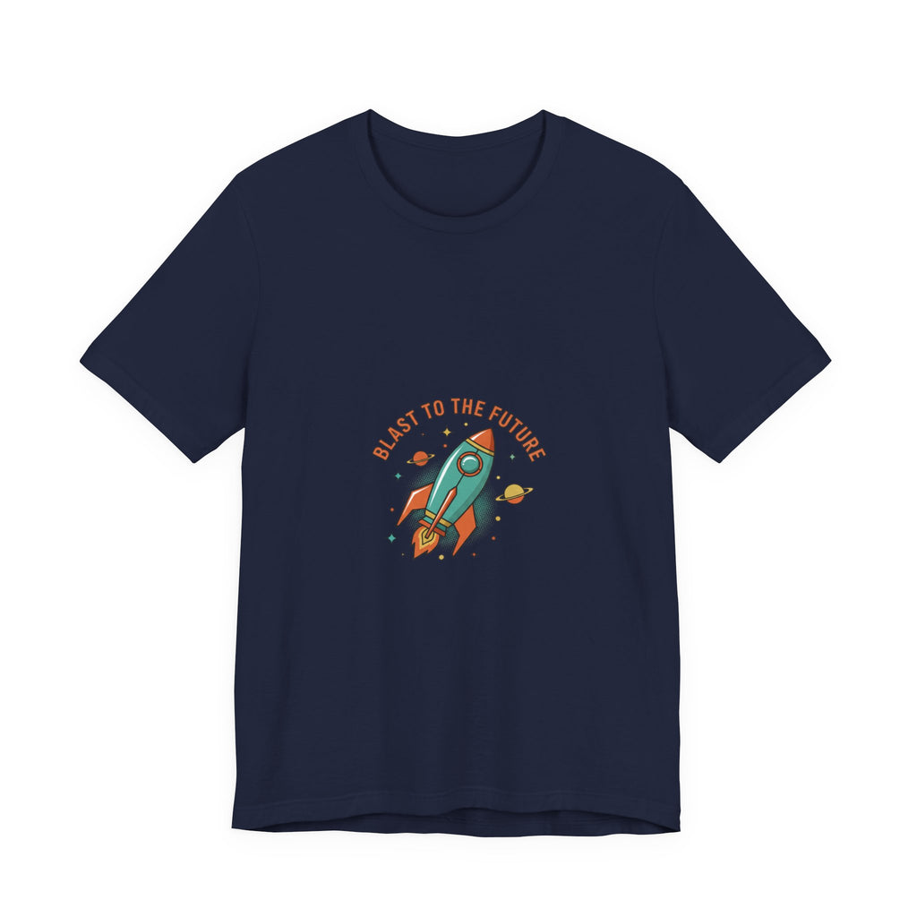 Blast to the Future Rocket Tee | mid-century space art, retro rocket graphic